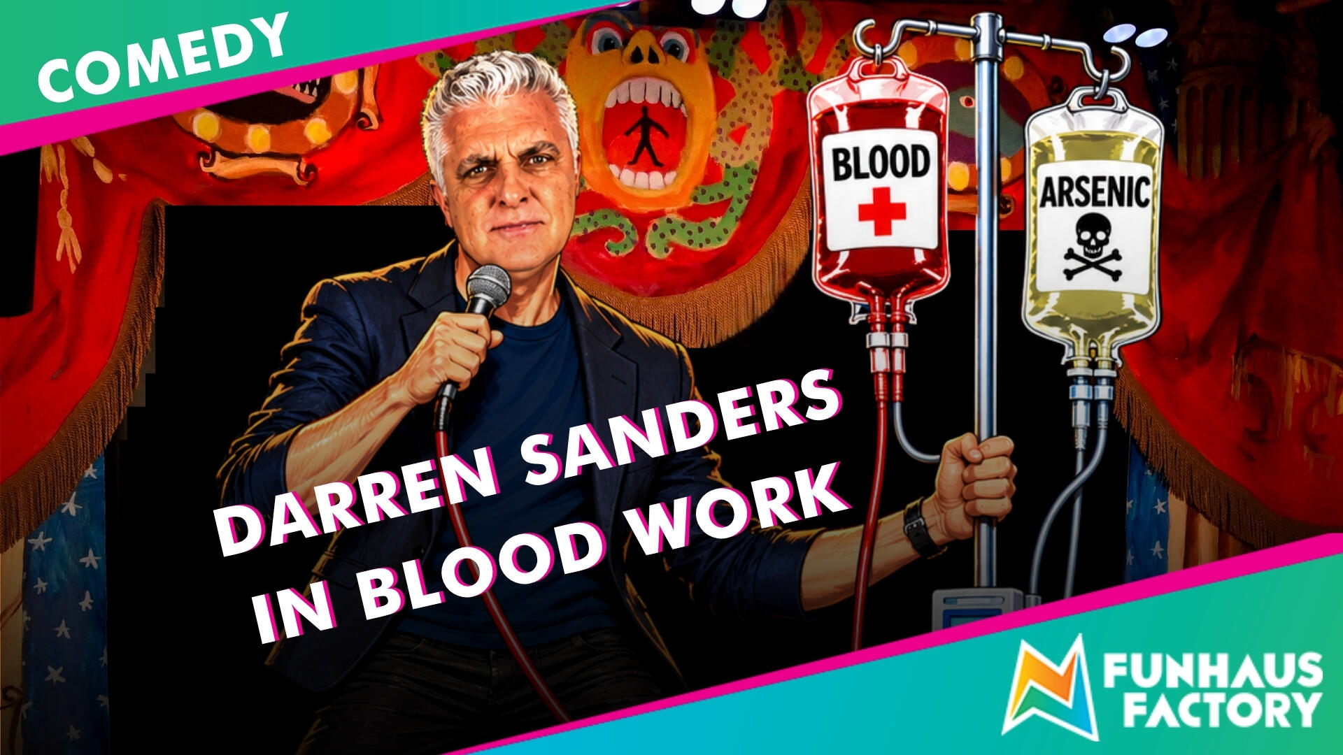 Darren Sanders in Blood Work at FunHaus Factory Gosford Blood Work Darren Sanders